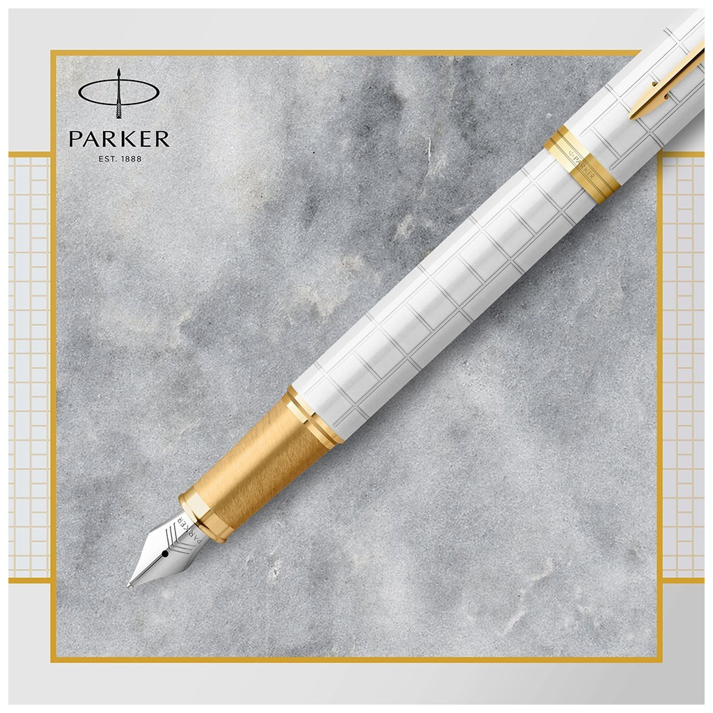 Ручка пір'яна Parker IM 17 Premium Pearl GT  FP M (24 712) - зображення 5