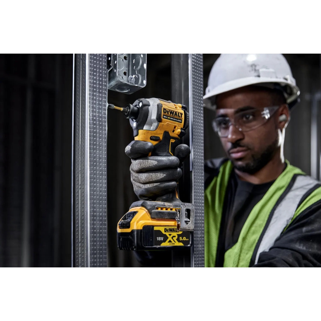 Шуруповерт DeWALT 18 В XR Li-Ion, 2x5Ah, безщітковий, 206 Нм, 3250 об/хв, TSTAK (DCF850P2T) - изображение 9