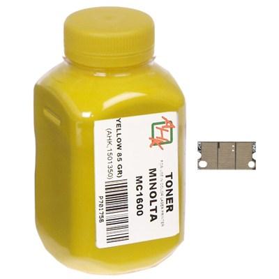 Тонер MINOLTA MC1600/1680 (+chip) Yellow AHK (1501352) - зображення 1