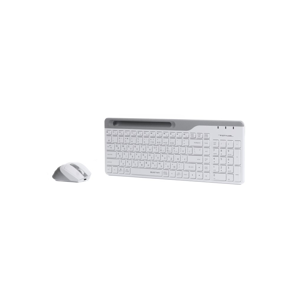Комплект A4Tech FB2535C Wireless/Bluetooth Icy White (4711421971232) - изображение 2