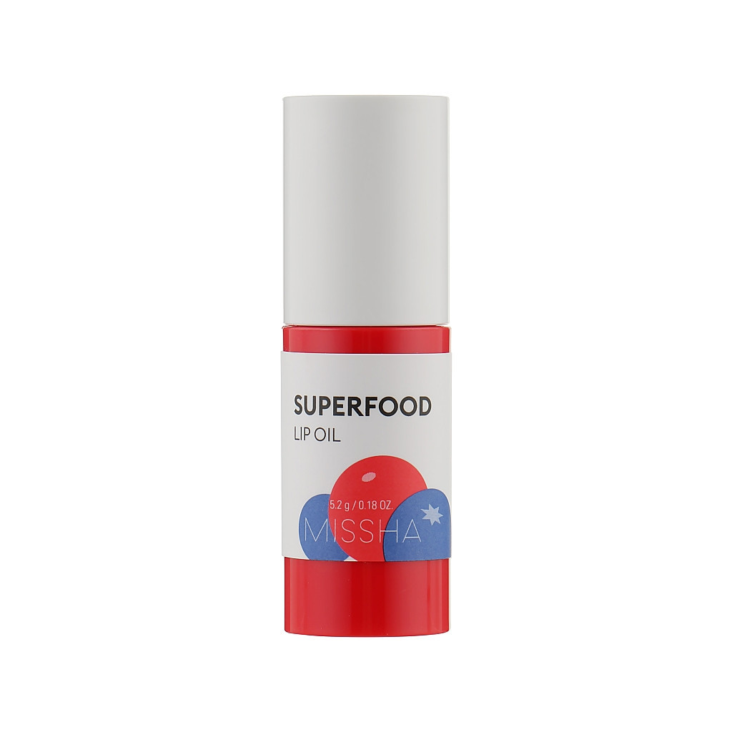 Олія для губ Missha Super Food Lip Oil Berry З екстрактом ягід 5.2 г (8809581465916) - зображення 1
