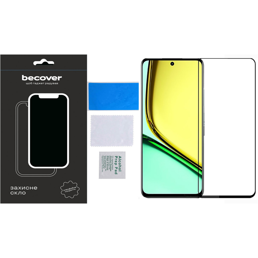 Скло захисне BeCover Realme C67 Black (710633) - зображення 4