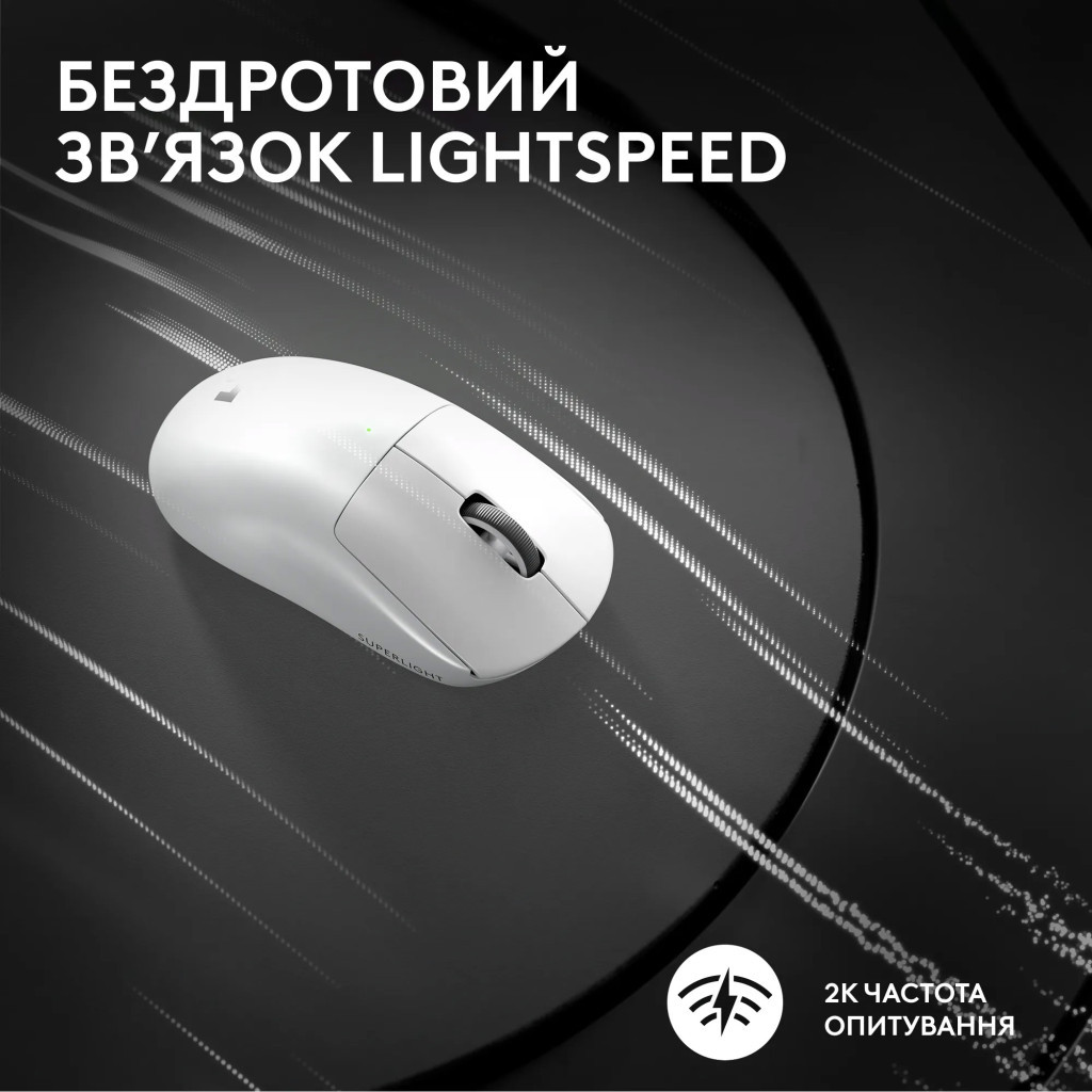 Мишка Logitech G Pro X Superlight 2 Lightspeed Wireless White (910-006638) - зображення 7