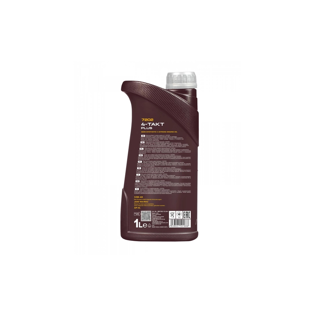 Моторна олива Mannol 4-TAKT PLUS 1л 10W-40 (MN7202-1) - зображення 2