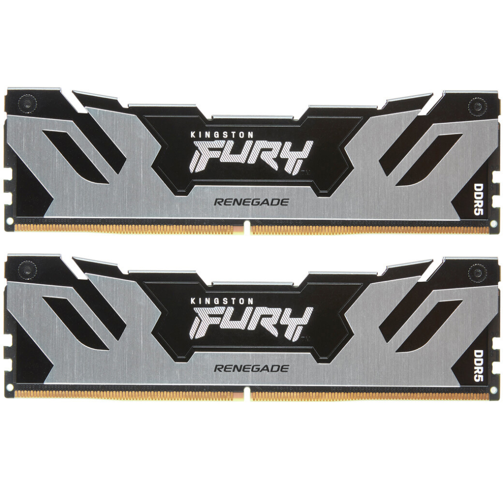 Модуль пам'яті для комп'ютера DDR5 96GB (2x48GB) 6000 MHz Renegade Silver XMP Kingston Fury (ex.HyperX) (KF560C32RSK2-96) - зображення 1
