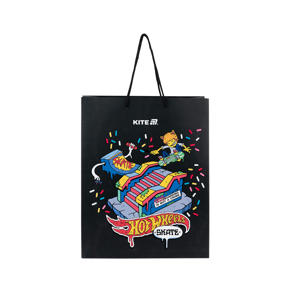 Подарунковий пакет Kite Hot Wheels, 26х32 см (HW25-266) - изображение 2