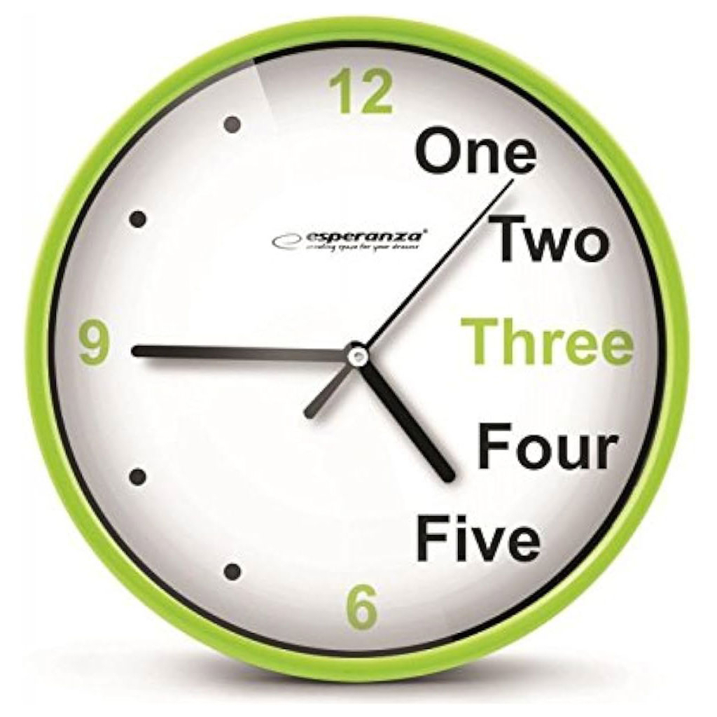 Настінний годинник Esperanza Wall Clock Prague 20 см Green (EHC014G) - изображение 1