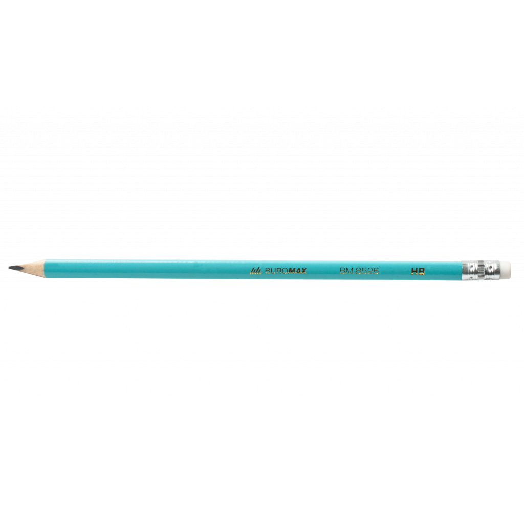 Олівець графітний Buromax Pastel HB з гумкою асорті (BM.8526-20) - зображення 3