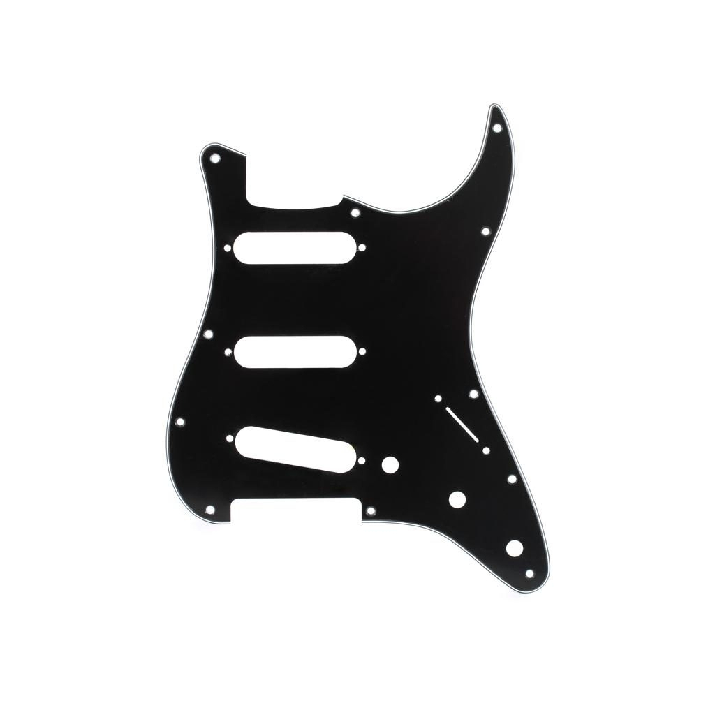 Пікгард панель для гітари DiMarzio 3-Ply Pickguard For Stratocaster (Black) (FG2108B) - зображення 1