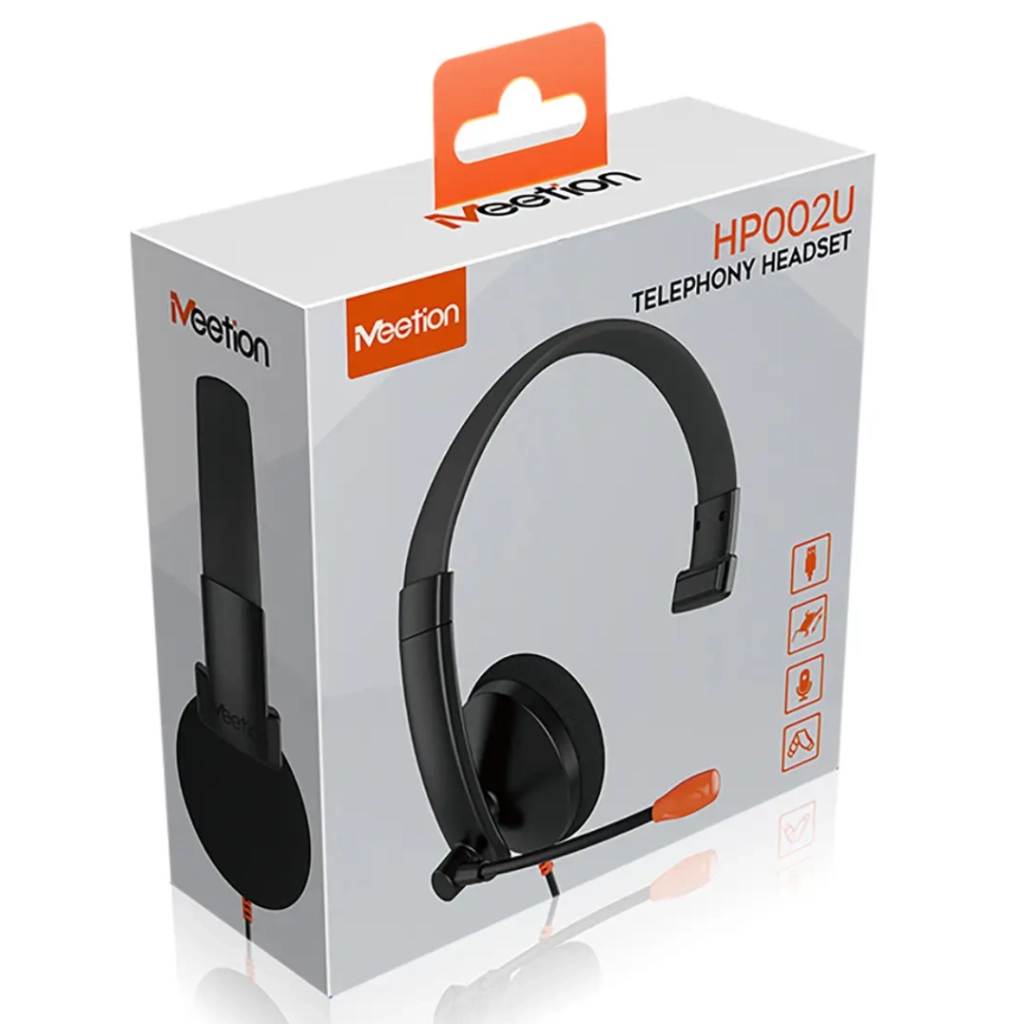 Навушники Meetion HP002U Black/Orange (MT-HP002U-A) - зображення 2