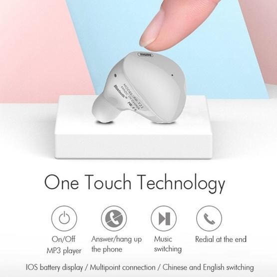 Bluetooth-гарнітура Remax RB-T21 White (6954851287896) - изображение 3
