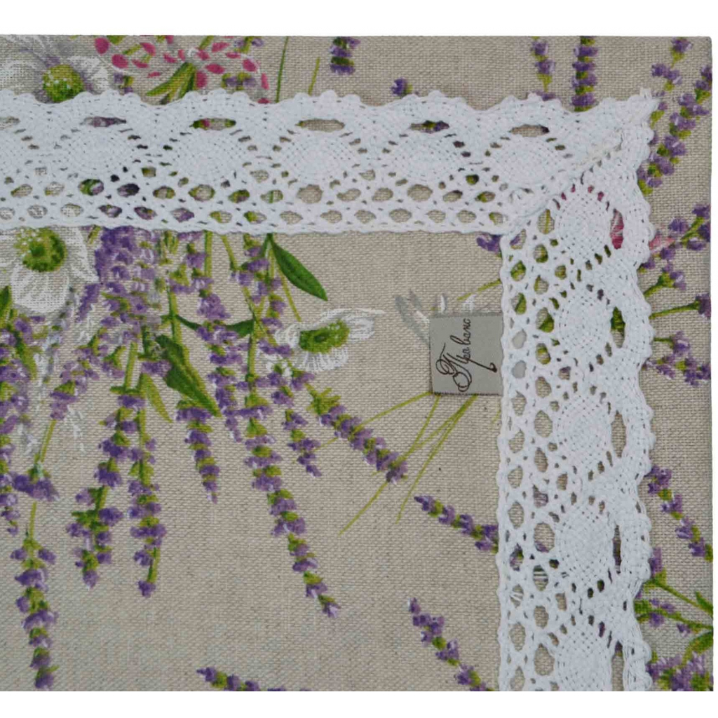 Доріжка на стіл Прованс Grosso з мереживом 140х40 см (17525) - зображення 3