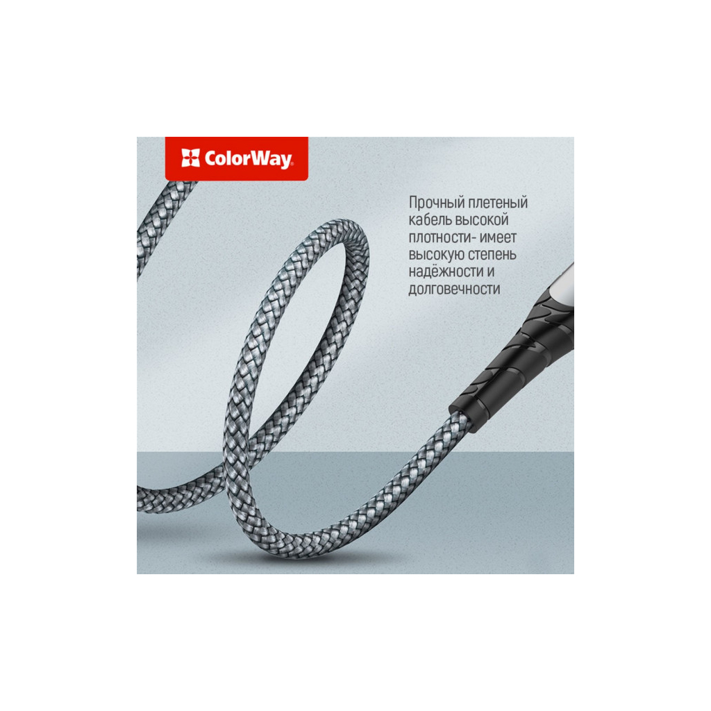 Дата кабель USB-C to Lightning 1.0m ColorWay (CW-CBPDCL033-GR) - picture 6