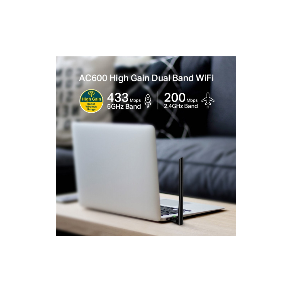 Мережева карта Wi-Fi TP-Link ARCHER-T2U-PLUS - picture 4