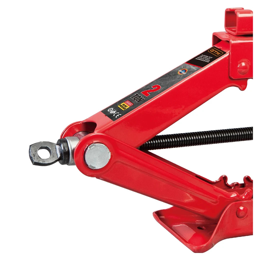 Домкрат GTM механічний ромбовидний 2т (120-395мм) (T10202-GS+H07) - изображение 2