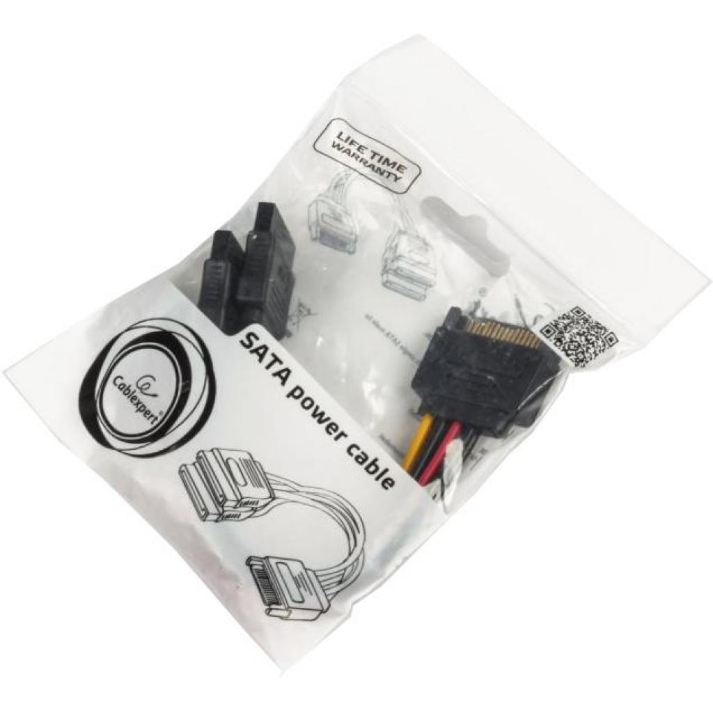 Кабель живлення SATA power 0.15m Cablexpert (CC-SATAM2F-01) - зображення 3