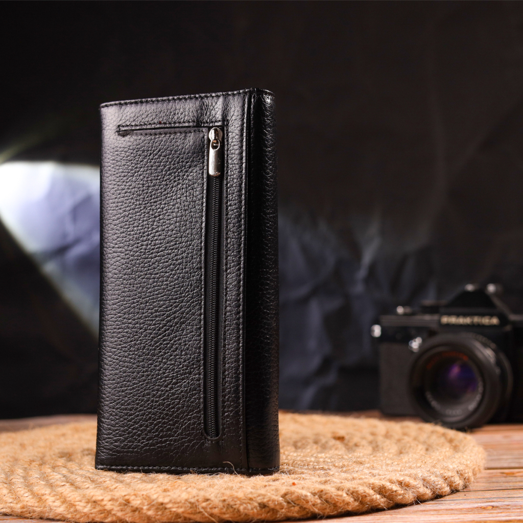 Гаманець Canpellini З натуральної шкіри Чорний (21625) - зображення 9