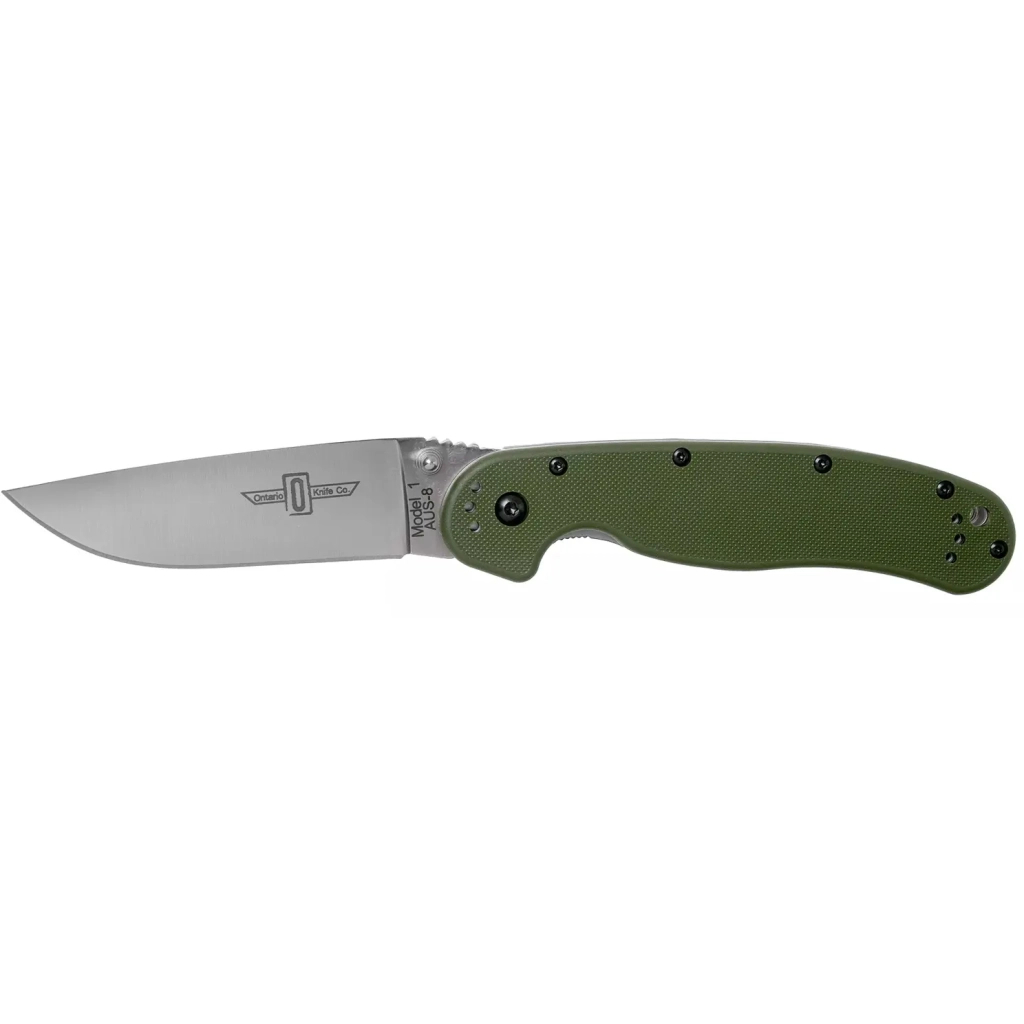 Ніж Ontario Knife RAT I AUS-8 Foliage Green (ON8848FG) - зображення 1