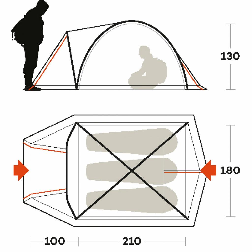 Намет Ferrino Tenere 3 Green (923821) - зображення 5