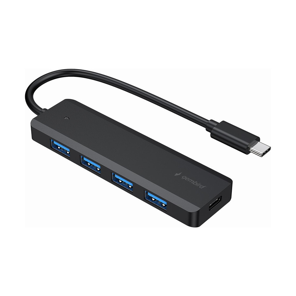 Концентратор Gembird 4 ports USB 3.1,USB-C, USB-C PD (UHB-CM-U3P4P-01) - зображення 1