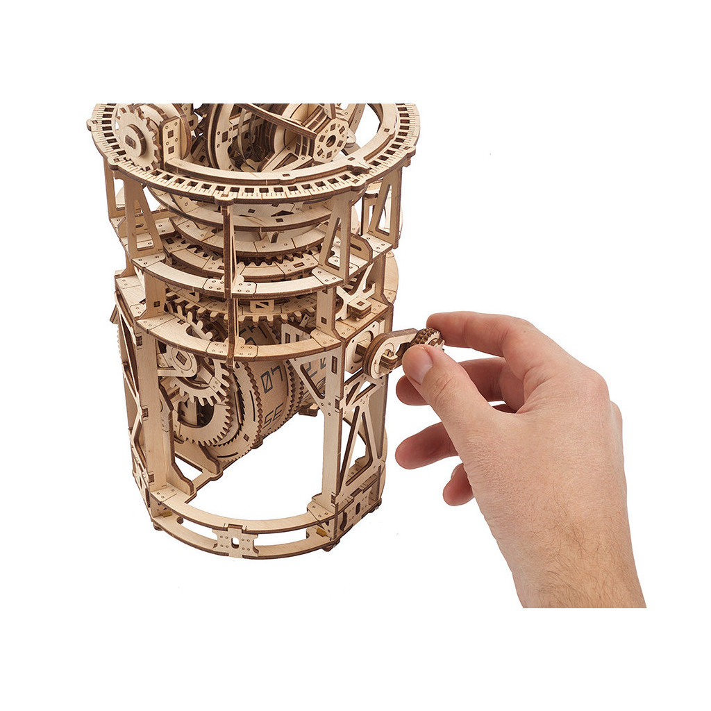 Конструктор Ugears Астроном. Настільний годинник із турбійоном (70162) - зображення 6
