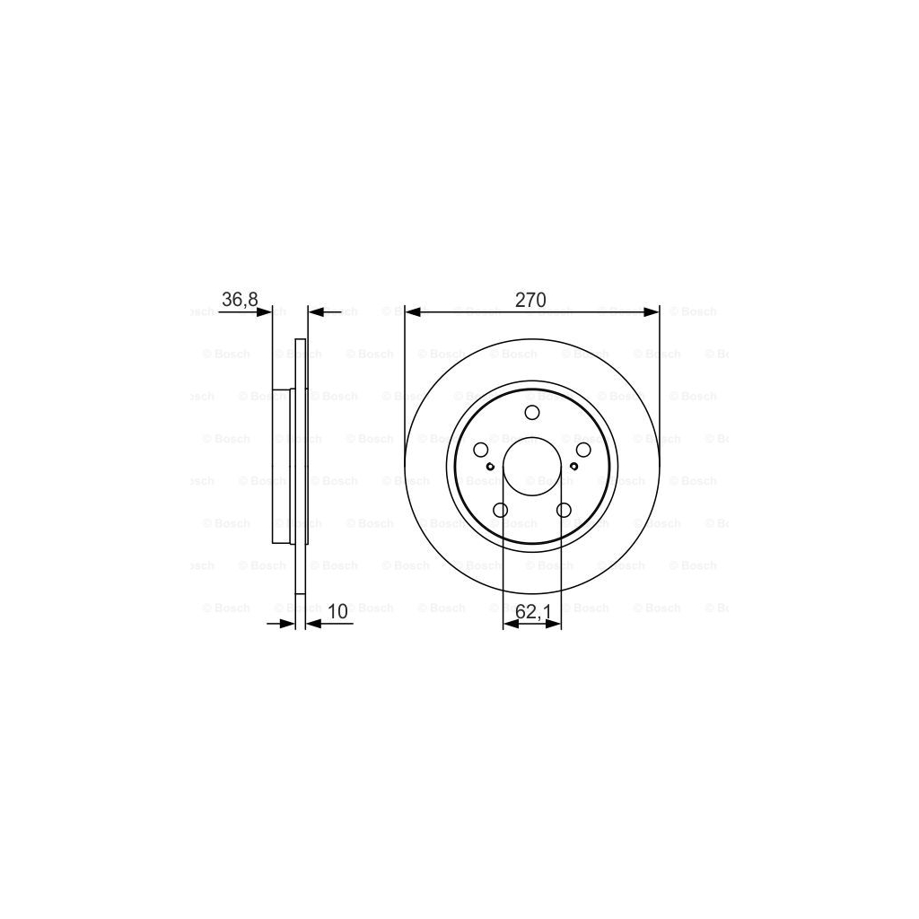Гальмівний диск Bosch 0 986 479 S64 - зображення 5