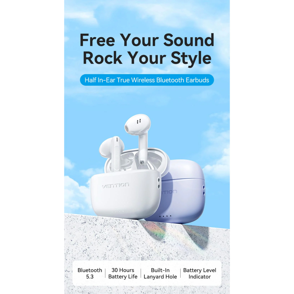 Навушники Vention Elf Earbuds E03 White (NBHW0) - зображення 5