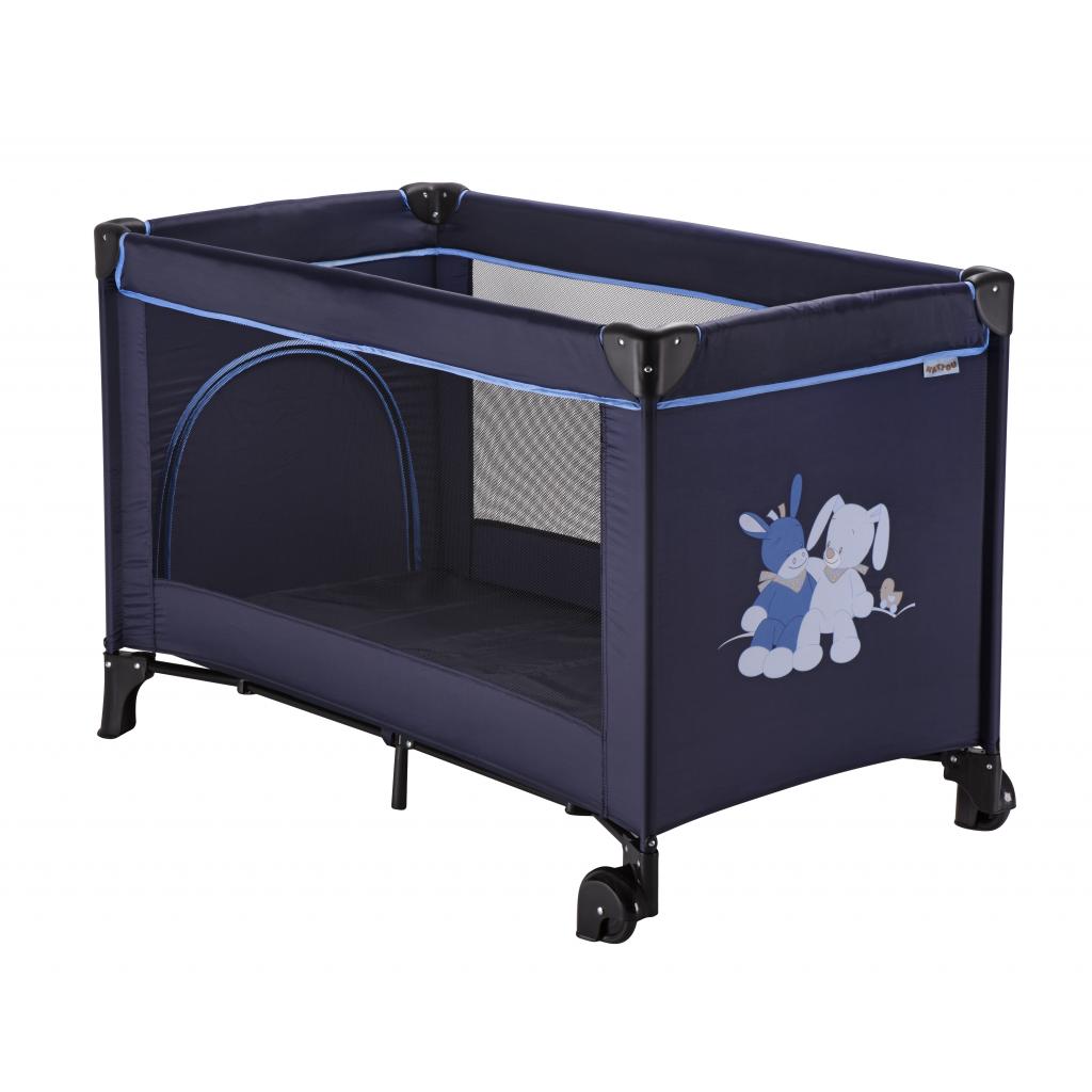 Дитячий манеж Nattou прямоугольный с колесами Алекс и Бибу (10684) - зображення 1