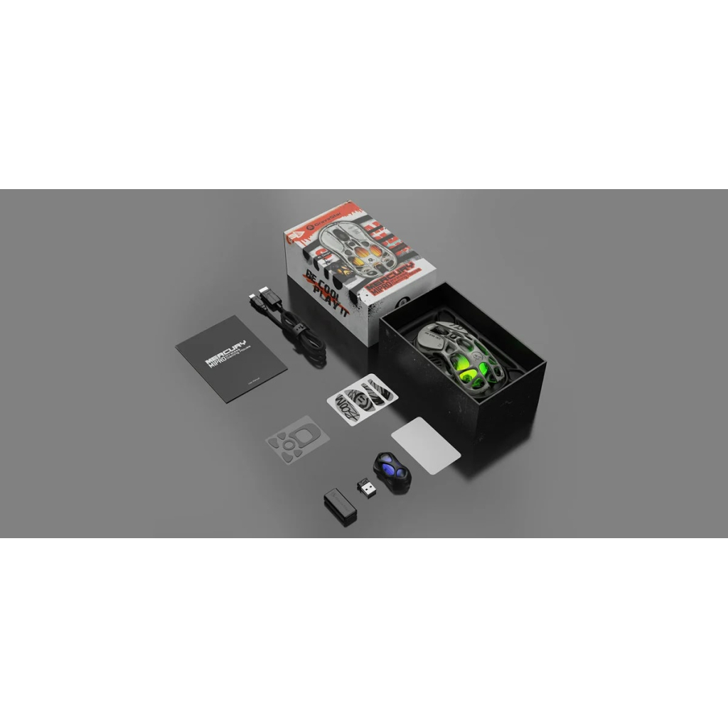 Мишка GravaStar Mercury M1 Pro magnesium alloy body BT/WL/USB-A 4K RGB Battle-Worn (GRAVASTARM1PRO_WSM) - зображення 2