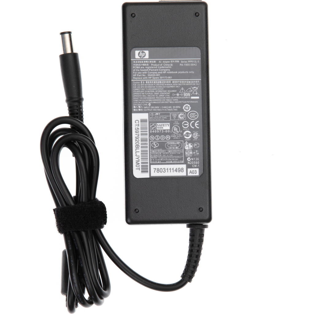 Блок живлення до ноутбуку AlSoft HP 90W 19V, 4.74A, 7.4/5.0 (pin inside) (A40028) - зображення 4
