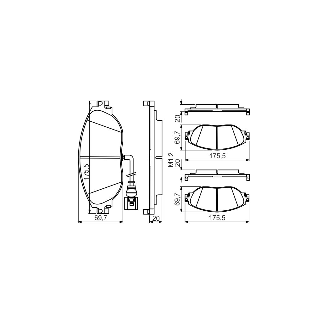 Гальмівні колодки Bosch 0 986 495 350 - зображення 5