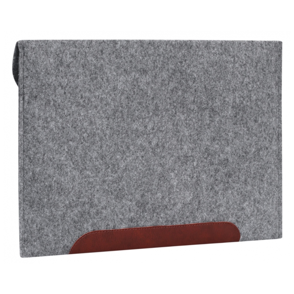 Чохол до ноутбука Gmakin 14" Macbook Pro, envelope, LightGray, brown stripe (GM10-14) - зображення 3