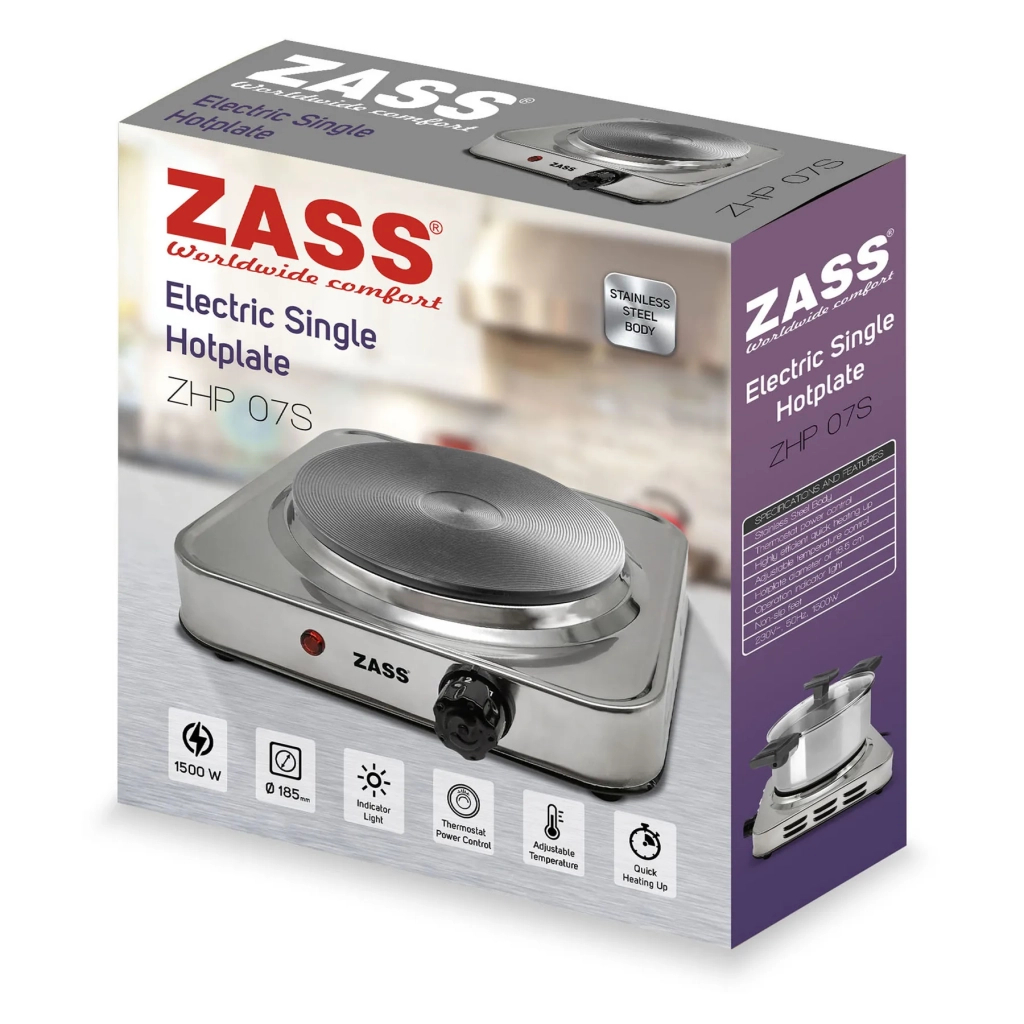 Настільна плита ZASS ZHP 07 S (ZHP07S) - зображення 4