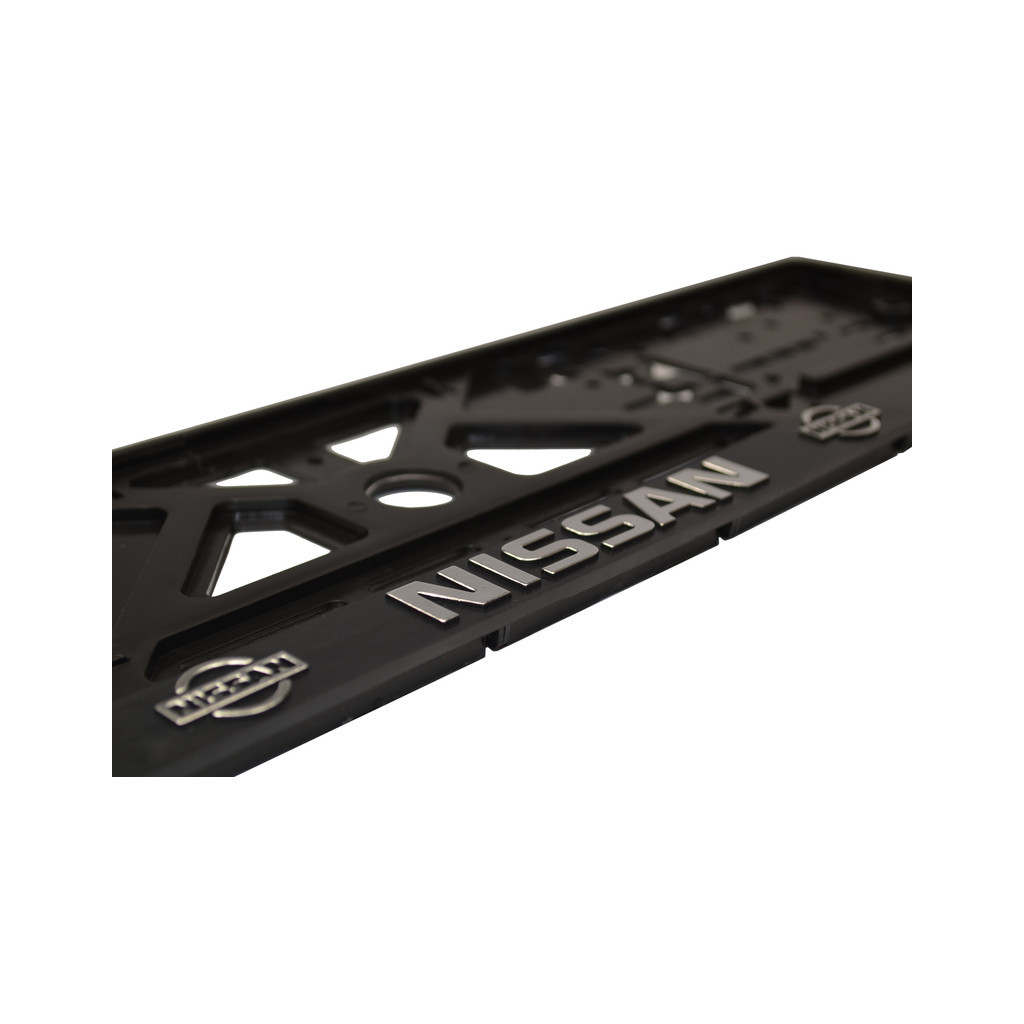 Рамка номерного знака CarLife пластик з об'ємними літерами NISSAN (2штт) (24-013) - изображение 2