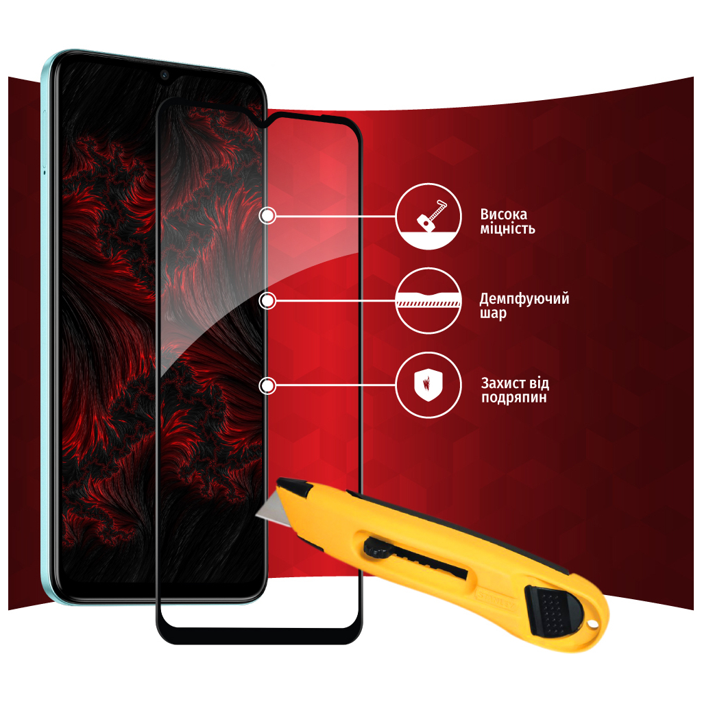 Скло захисне Intaleo Full Glue Tecno Spark Go 2023 (1283126564840) - зображення 5