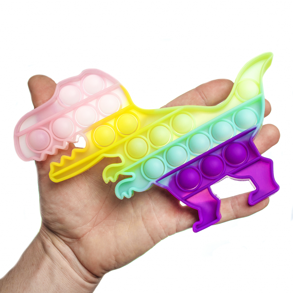 Антистрес Sibelly антистрес Pop It Dino Glow in Dark (SB-PPIT-DN-GD) - зображення 2