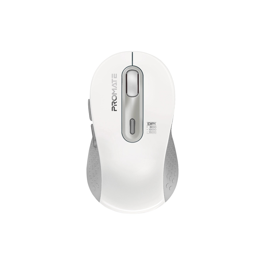 Мишка Promate Ken Wireless/Bluetooth White (ken.white) - зображення 1