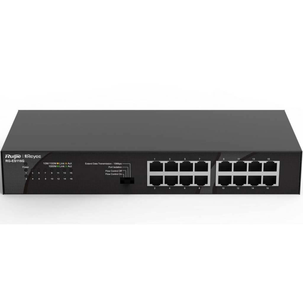 Комутатор мережевий Ruijie Networks RG-ES116G - зображення 2