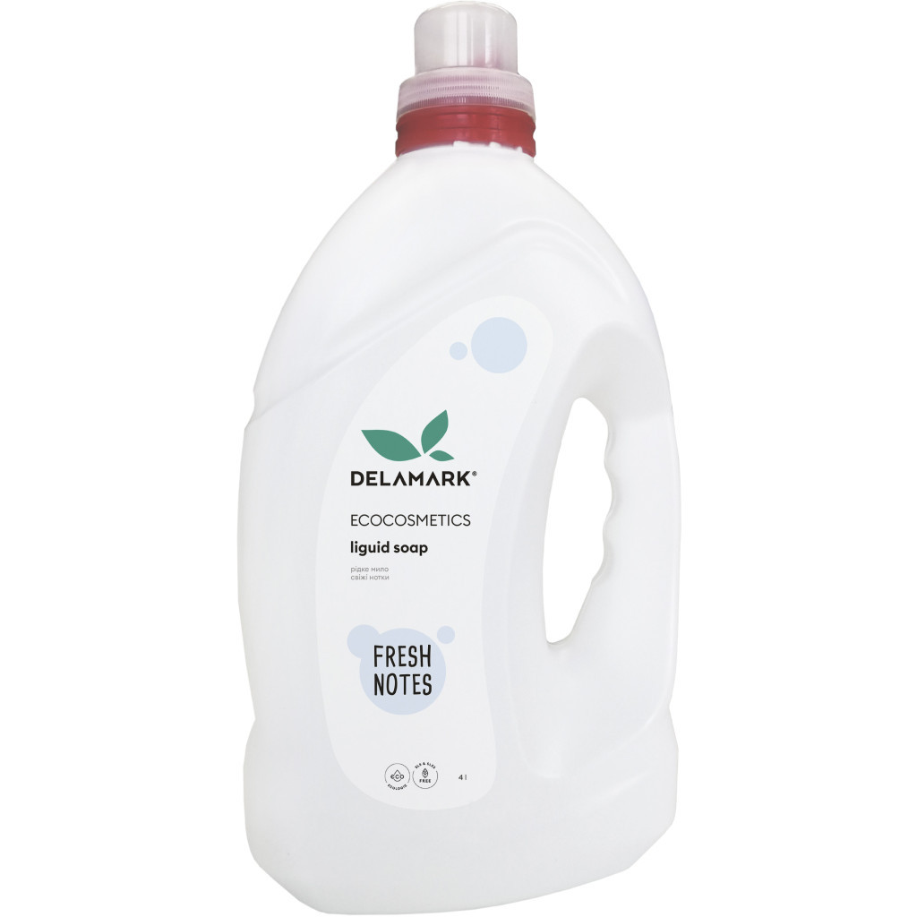 Рідке мило DeLaMark Свіжі нотки 4 л (4820152332042) - зображення 1