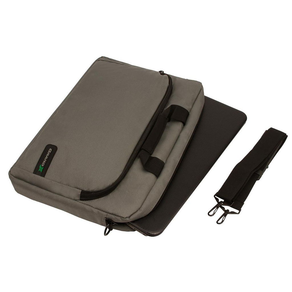 Сумка для ноутбука Grand-X 15.6'' SB-129 Grey Ripstop Nylon (SB-129G) - зображення 5