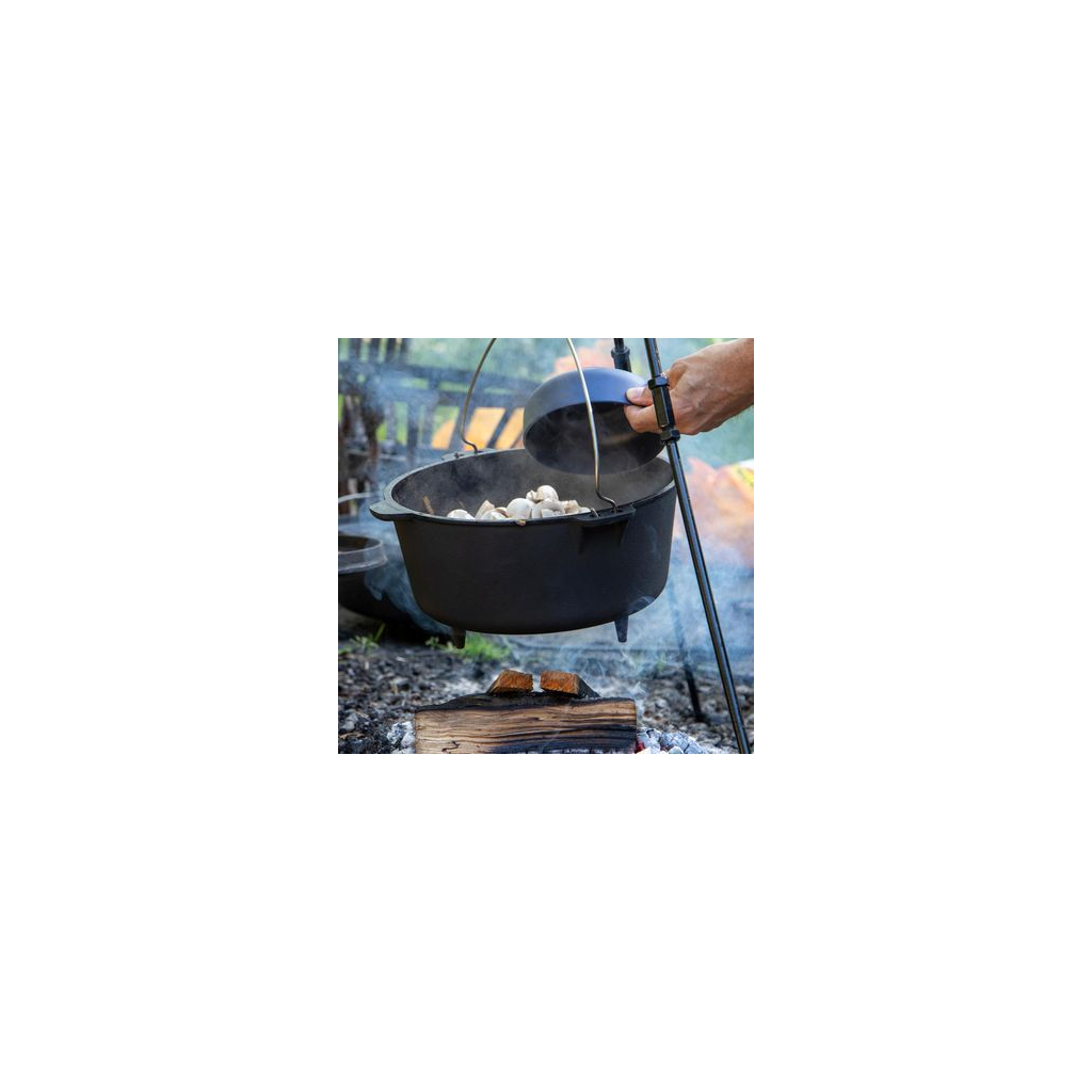 Котел туристичний Bo-Camp Dutch Oven Cast Iron 31 cm / 5 L Black (2122410) (DAS303290) - зображення 4