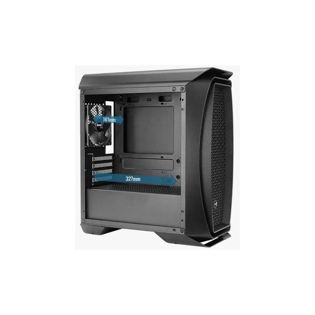 Корпус AeroCool Aero One Mini Eclipse-G-BK-v1 Black - зображення 10
