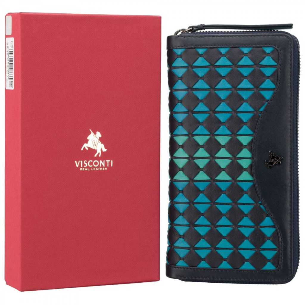 Гаманець Visconti BR76 Blue/Orchid - зображення 7