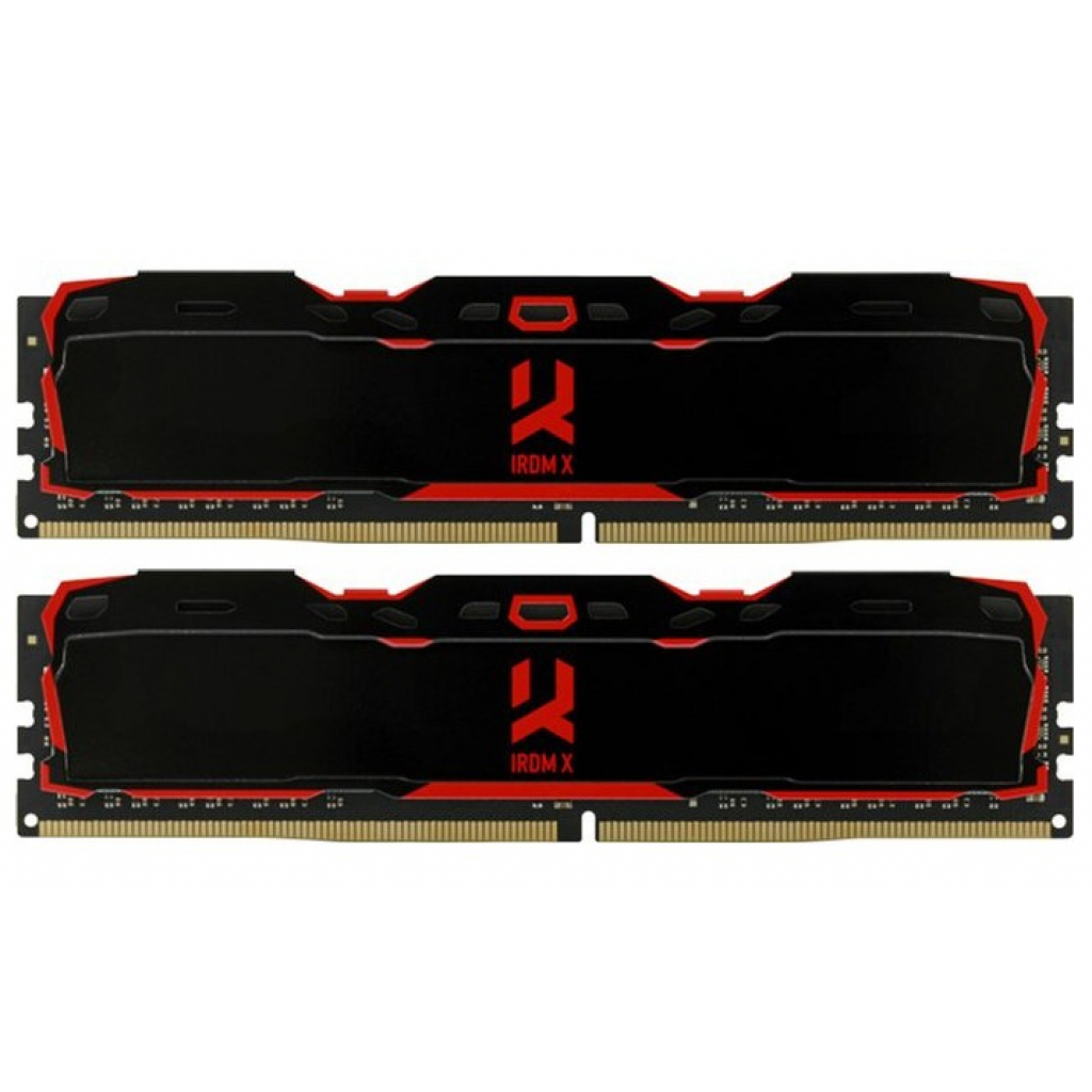 Модуль пам'яті для комп'ютера DDR4 16GB (2X8GB) 3200 MHz IRDM X Black Goodram (IR-X3200D464L16SA/16GDC) - зображення 1