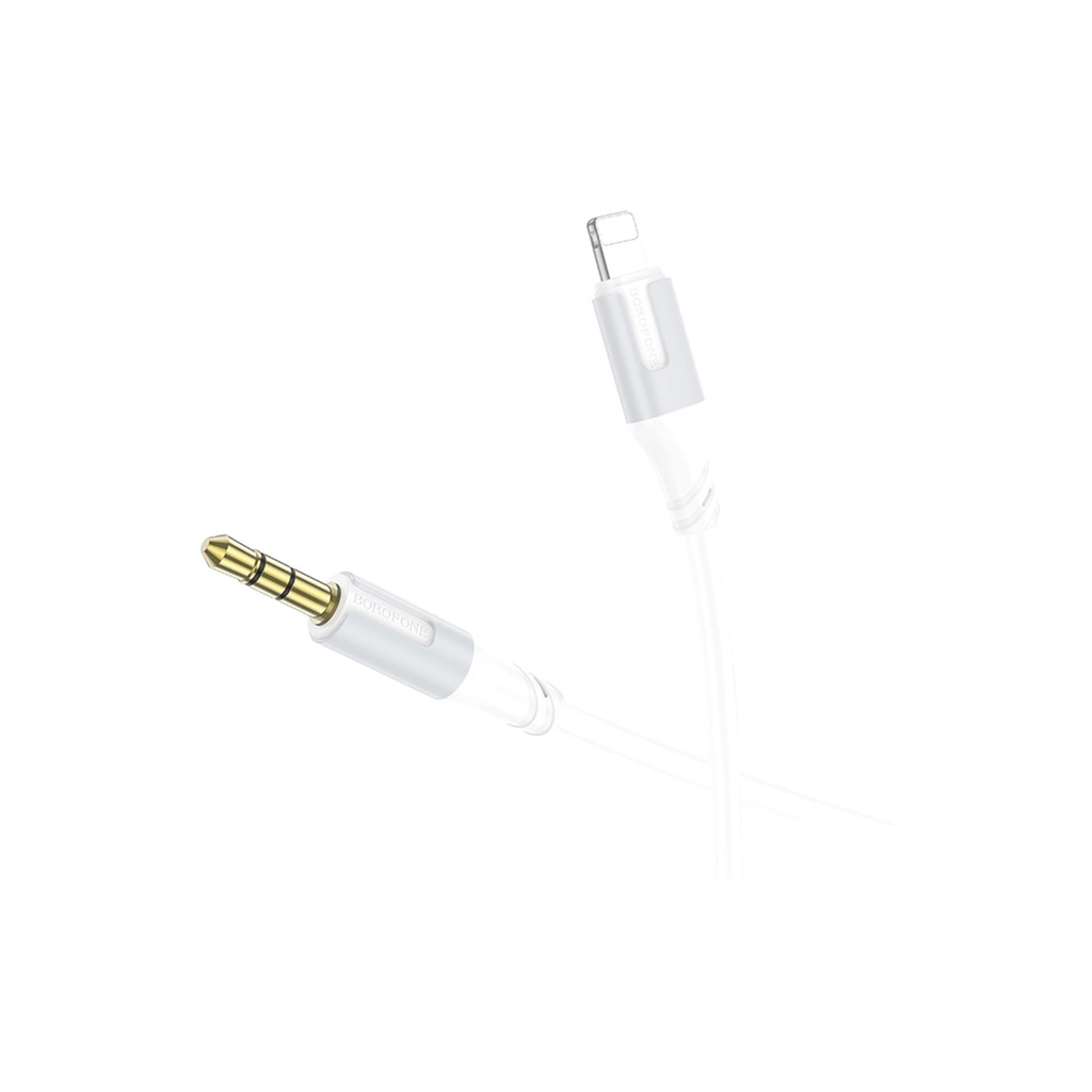 Кабель мультимедійний Lightning to 3.5mm M 1.0m white BOROFONE (6941991108570) - зображення 2