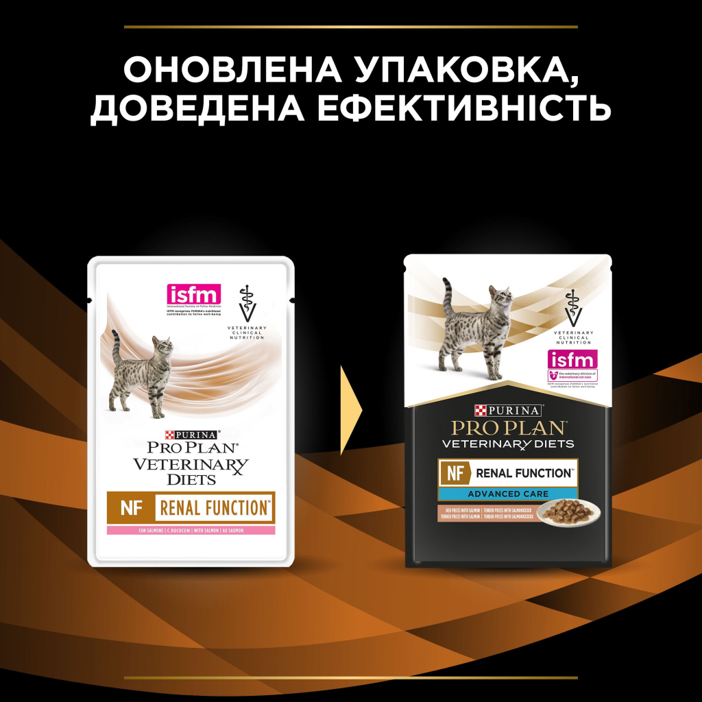 Вологий корм для кішок Purina Pro Plan Veterinary Diets NF Renal Function Advanced Care При патології нирок З лососем 10 x 85 г (7613287873699) - зображення 9