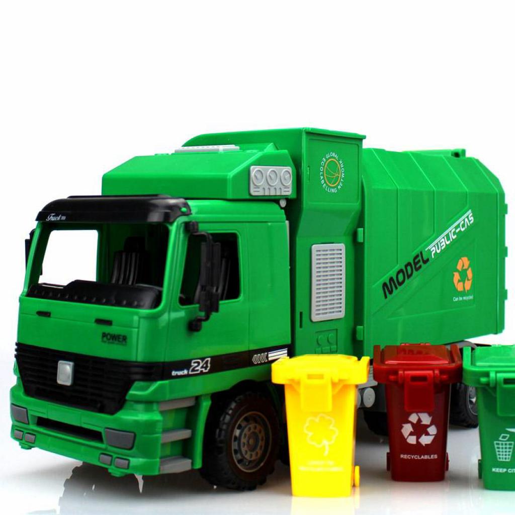 Спецтехніка Big Motors Мусоровоз Чистюля (9998-17) - зображення 4