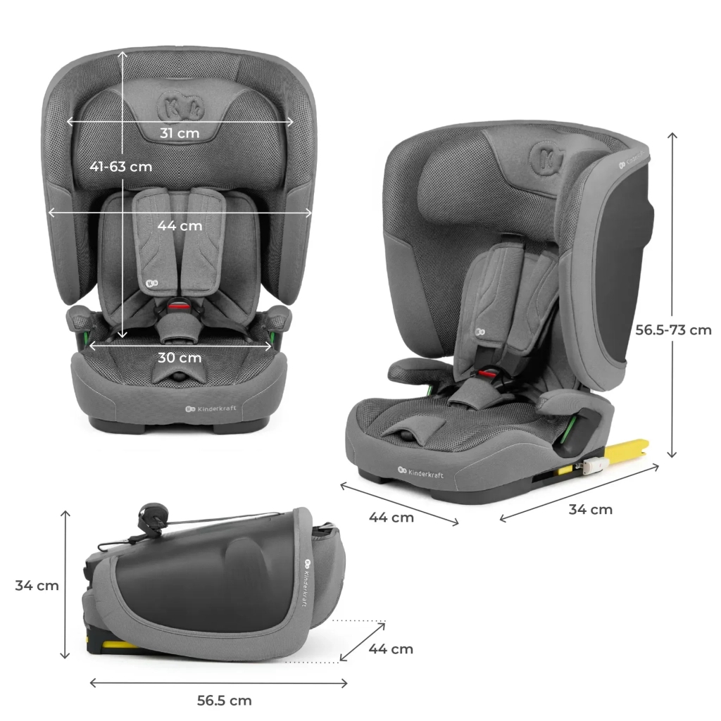 Автокрісло Kinderkraft Fix2Go i-Size Grey (KCFI2GO0GRY0000) (5902533925872) - picture 10