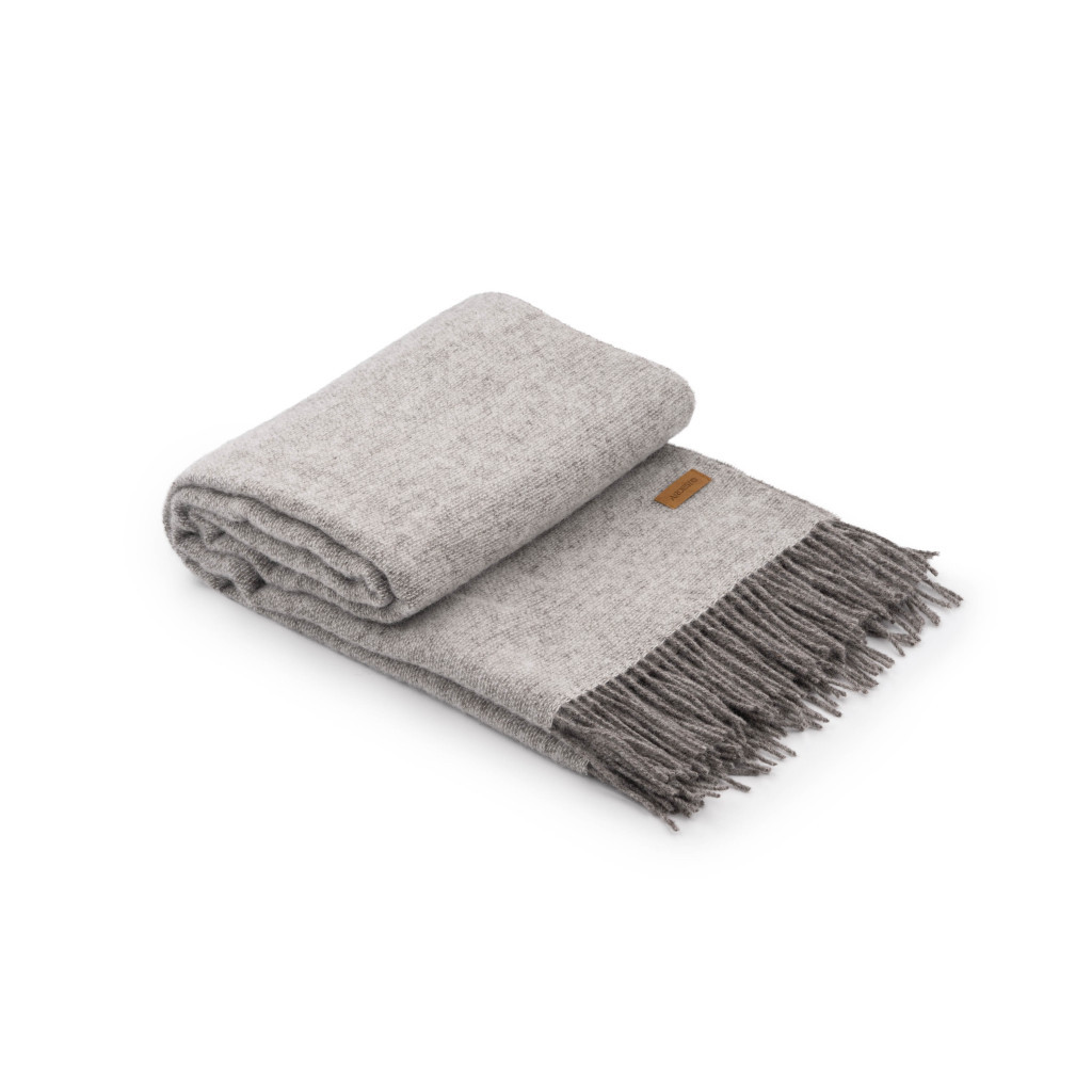 Плед Ardesto Leonardo Doubleface 100% вовна 140x200 см тауп-білий (ART0407LD) - зображення 5