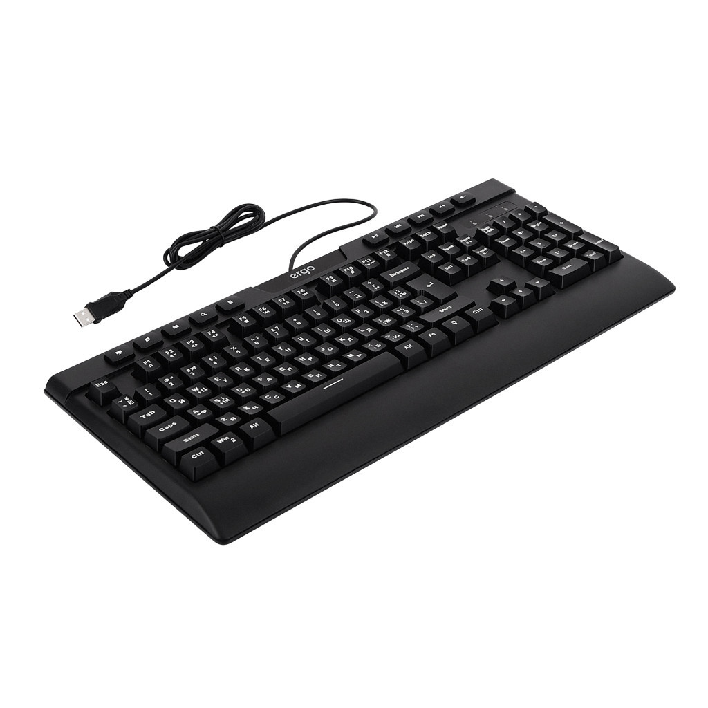 Клавіатура Ergo KB-510 USB Black - зображення 10